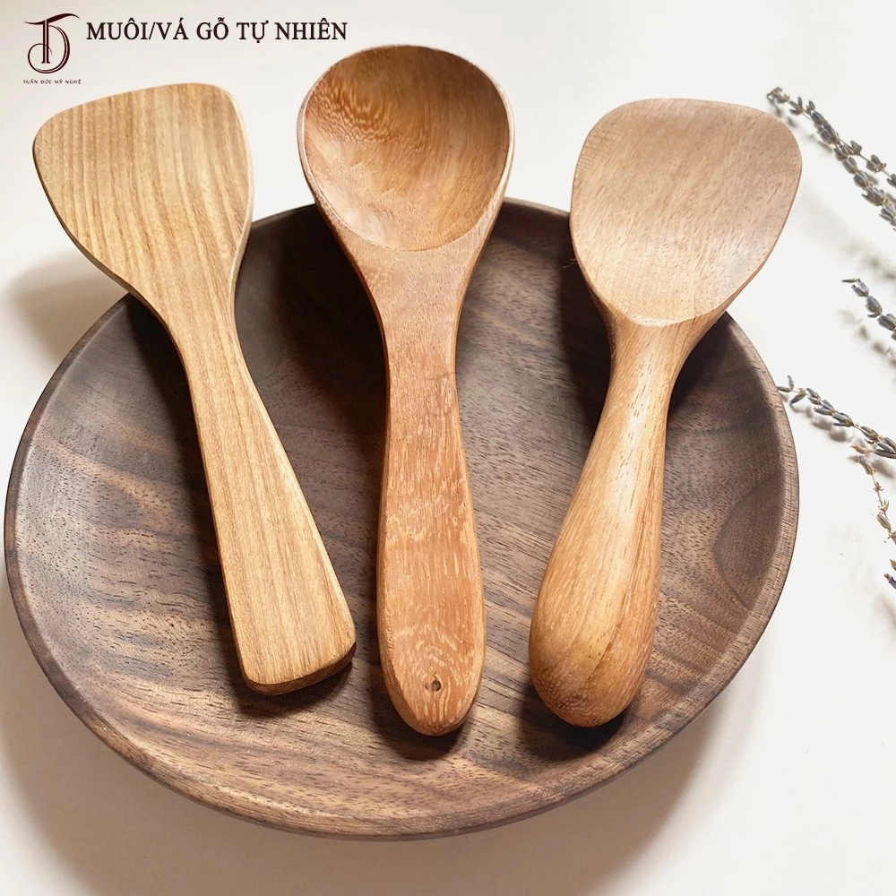 Muôi Vá HAHANCO Dụng Cụ Nhà Bếp Chất Liệu Gỗ Tự Nhiên An Toàn Cho Sức Khỏe Nhiều Mẫu Mã Lựa Chọn