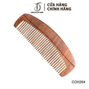 Lược Gỗ Thơm HAHANCO [COH264] Dáng Múi Bưởi Gia Công Tỉ mỉ Giá Tốt Bỏ Túi Tiện Dụng