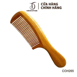 Lược HAHANCO [COH265] Chất Liệu Gỗ Thơm Ghép Răng Chuôi Trơn (Size:L - 19cm) Giúp Tóc Suôn Mềm Mượt
