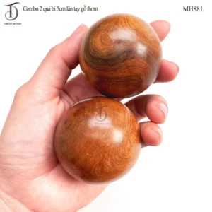 Bi Lăn Tay Gỗ Thơm HAHANCO [MH881] 5cm Combo 2 Viên Giảm Đau Mỏi Tay Toàn Diện
